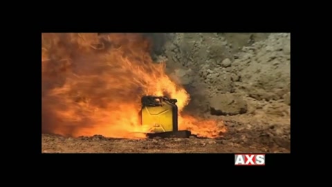 AXS Jerry Can explosion prevention demonstration still